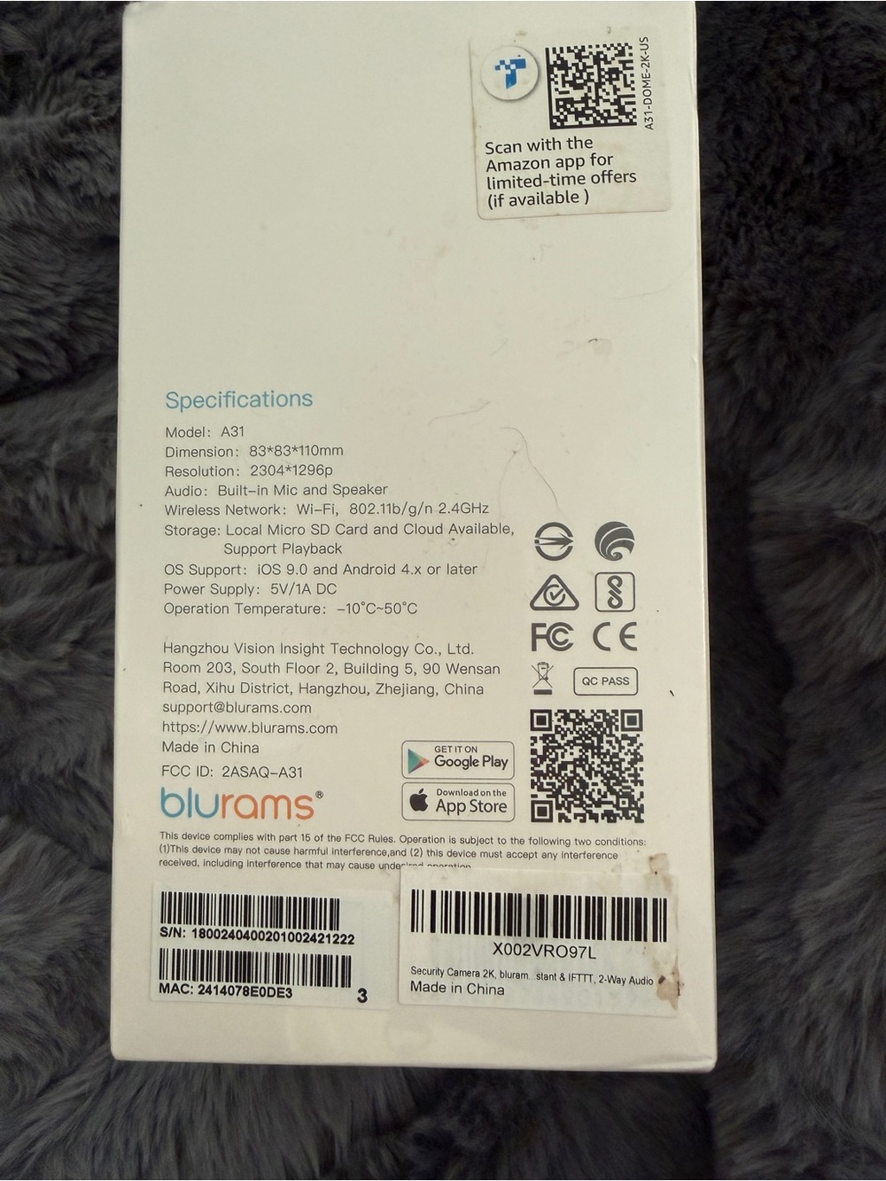 Blurams White Smart Pan-Tilt Camera Dome Lite 2 - 2K Ultra HD, new in box - Picture 3 of 6